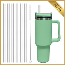 6 Pack Replacement Straws for Stanley 30 40 Oz Adventure Quencher Travel Tumbler