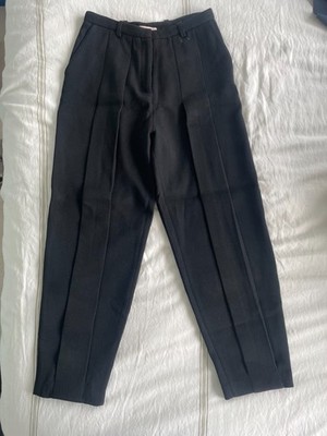 Christopher Kane pleated and tailored wool pants in black