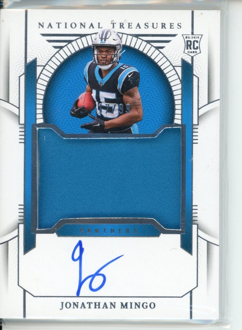 2023 Panini National Treasures Jonathan Mingo RPA #173 /99 (AU, MEM, RC) Panther