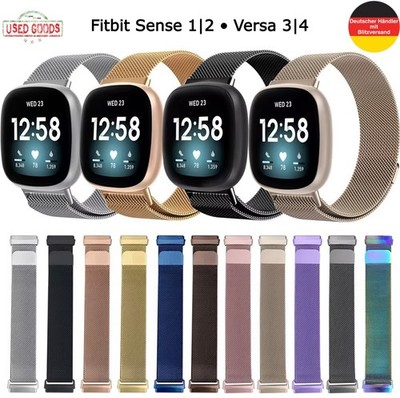 Fitbit Sense 1|2 Versa 3|4 Fitness Magnet Milanaise Ersatz Armband Smart Watch