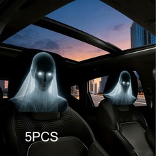 Horror Print Spooky Headrest Covers fits Halloween Car Party Interior Decoration