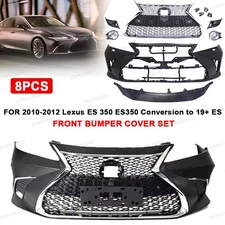 Front Bumper Cover Kit W/ fog Lamps For 2010-2012 Lexus ES350 to 2019+ ES Style