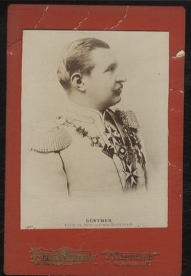 Cabinet Foto Fürst Günther von Schwarzburg-Rudolstadt - 12075