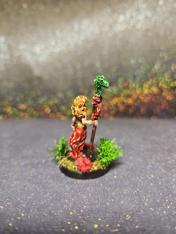 Hand Painted Ral Partha Ellana Dragonmistress Female Druid Mage Miniature - Image 4 of 4