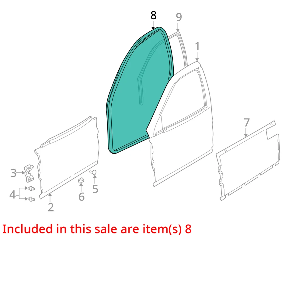 SE ADAPTA A SATURN L100 L200 2000-2001 WEATHERSTRIP ASM FRT S/D * 24427986 - NUEVO OEM Foto 2 de 3