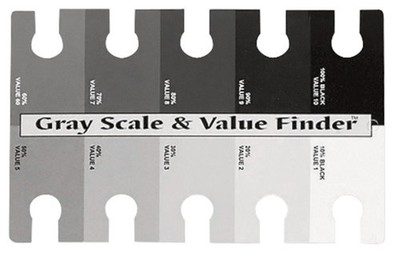 Color Wheel The Company Gray Scale & Value 1 Count (Pack of 1), Black/White