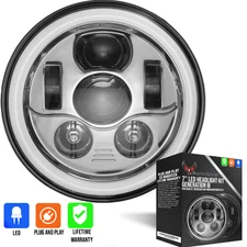 Eagle Lights 7" LED Headlight Kit with Halo Ring for Harley-Davidson® and Indian