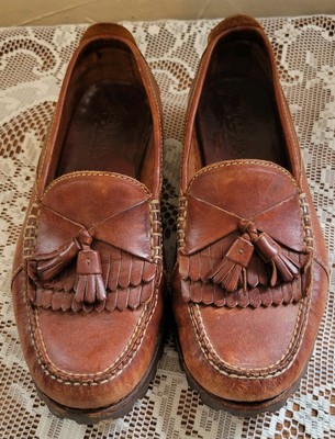Cole Haan Mens British Tan Leather Pinch Tassel Loafers Dress Shoes Size 10D Mens Cole Haan Brown Tassel Loafers 10.5 D | eBay main image 3