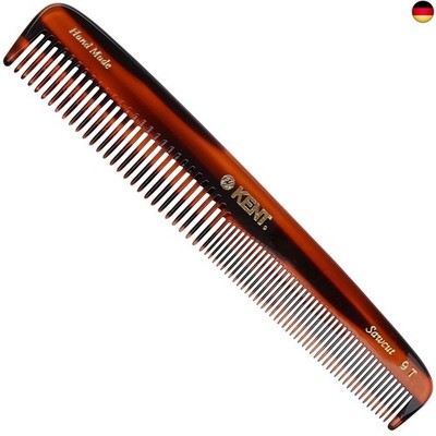 Kent Brushes Handgefertigte Kämme - Große Größe, grober und feiner Kamm für Dame