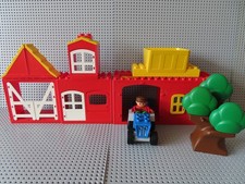 Lego Duplo Konvolut Bauernhof Gebäude Scheune Traktor Bauer Silo Baum etc.