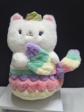 FAO Schwarz Mermaid Meowmaid Glow Brights Stuffed Animal Cat Mermaid Tested