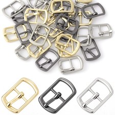 30Pcs Shoe Buckles, Alloy Single Prong Pin Roller Buckle, 3 Colors