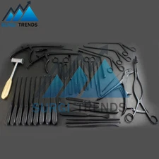 Laminectomy 37 PCs Set Black Coated Surgical Orthopedic Surgical Instruments