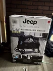 Jeep Deluxe Stroller Wagon Pull-Along Wagon w/ Canopy, Black 60010-001