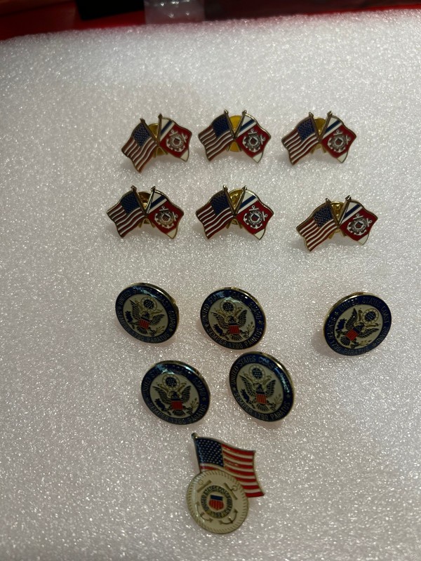 USCG Coast Guard Pin LOT of 12 Hat Pins