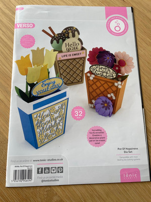 Tonic Studios POT OF HAPPINESS Box Karten Stanzenset - Ostern, Muttertag