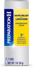 Preparation H Rapid Relief Hemorrhoid Cream Lidocaine 1oz Pain Itch Relief
