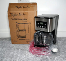 Taylor Swoden Filter Coffee Machine, Drip Coffee Maker, Stainless Steel, 1.5l