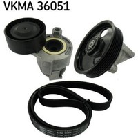 SKF Vkma 36051 Keilrippenriemensatz FüR Renault Dacia Megane Kangoo Clio Scenic