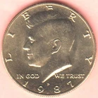 1987P John F. Kennedy Half Dollar  Circulated Coin NIFC
