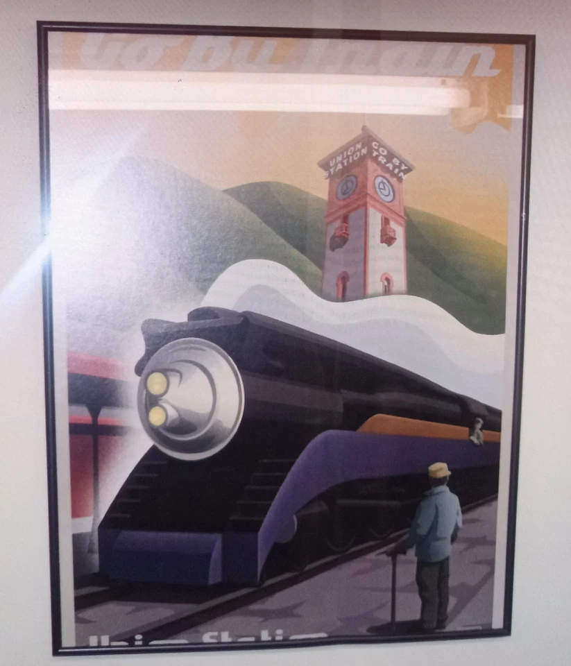 Pósters de arte ferroviario James Macfarlane raros, enmarcados, clásicos Foto 4 de 4