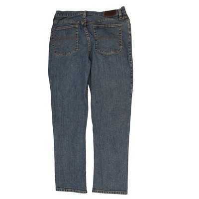 L.L.Bean Damen blau gerades Bein Petite Jeans Größe 12