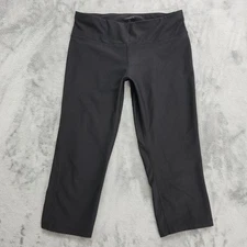 Layer 8 Pants Womens M Black Quick Dry Pull On Capri Leggings Workout Gym Yoga