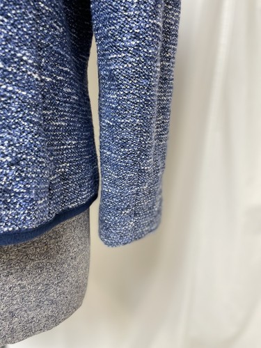 Talbots Blazer Size Petite 14P Jacket Pockets Suit Separates Boucle Style Blue - Picture 16 of 21