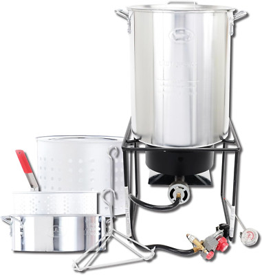 Versatile Propane Outdoor Fry Boil Set with 2 Pots - Perfect for Camping!