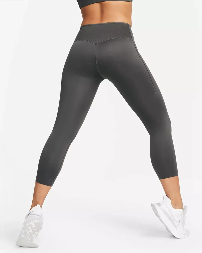 NIKE GO MUJER RUNNING FIRME SOPORTE TIRO MEDIO LEGGING RECORTADO #DQ5908-NUEVO CON ETIQUETAS Foto 2 de 4