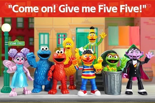 Blokees Sesame Street Model Action Figures Ernie Bert Oscar Count von Count Gift - Picture 6 of 34