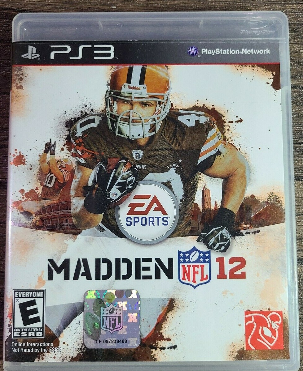 Madden NFL 12 PS3 Video Game PlayStation 3 Sports Cleveland Browns
