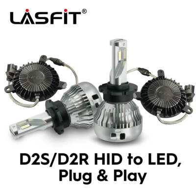 Lasfit Pro Series LED Headlight D2S D2R Bulbs For Nissan Maxima 2009-14 Low Beam