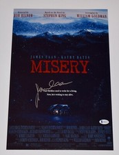James Caan Signed Autographed Misery 11x17 Movie Poster Photo Horror Beckett COA