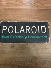 Vtg polaroid camera Model J33 Electric Eye Land Camera In Box With Case