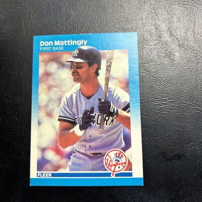 B32d Don Mattingly New York Yankees #23 1987 Fleer