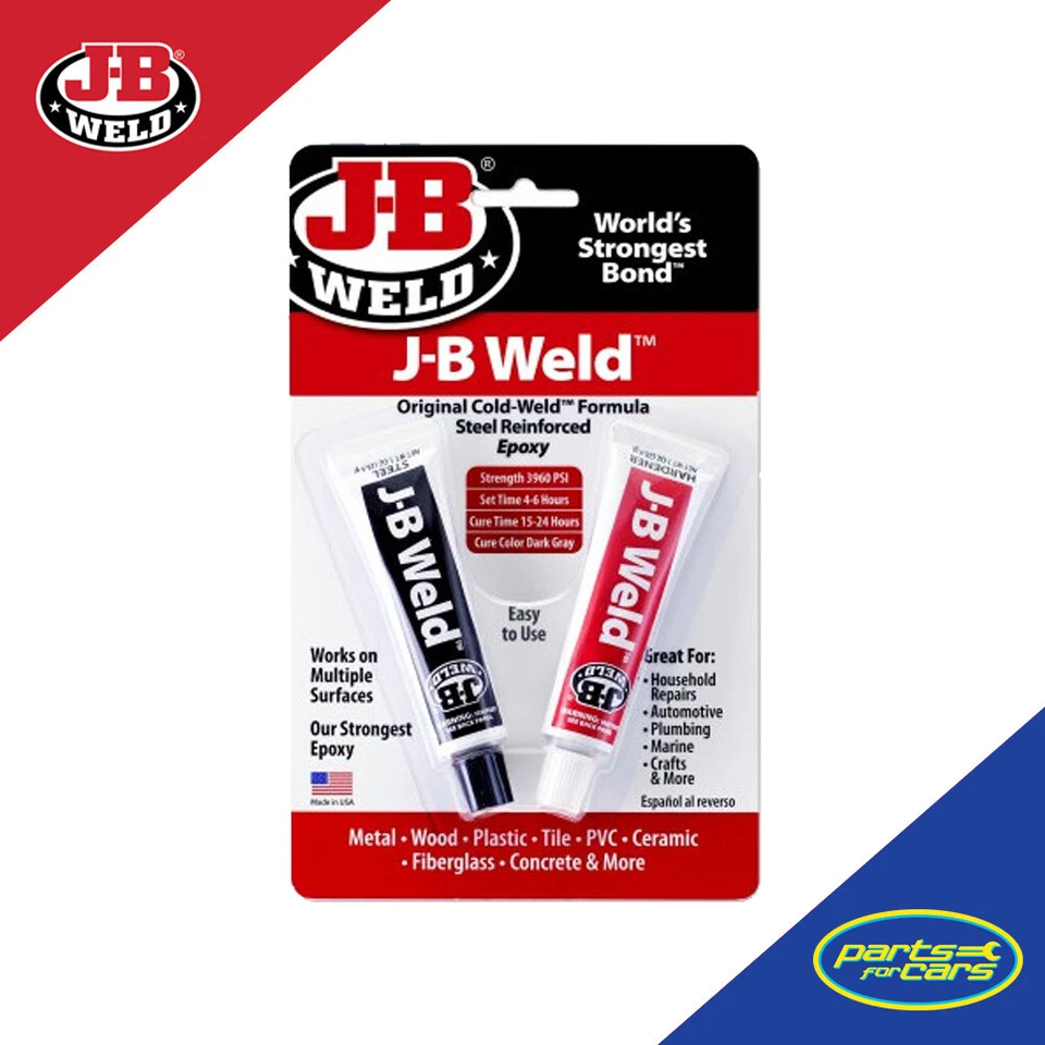 JB WELD Original Cold Weld Steel Reinforced Epoxy Glue Strong Bond 8265-SUK
