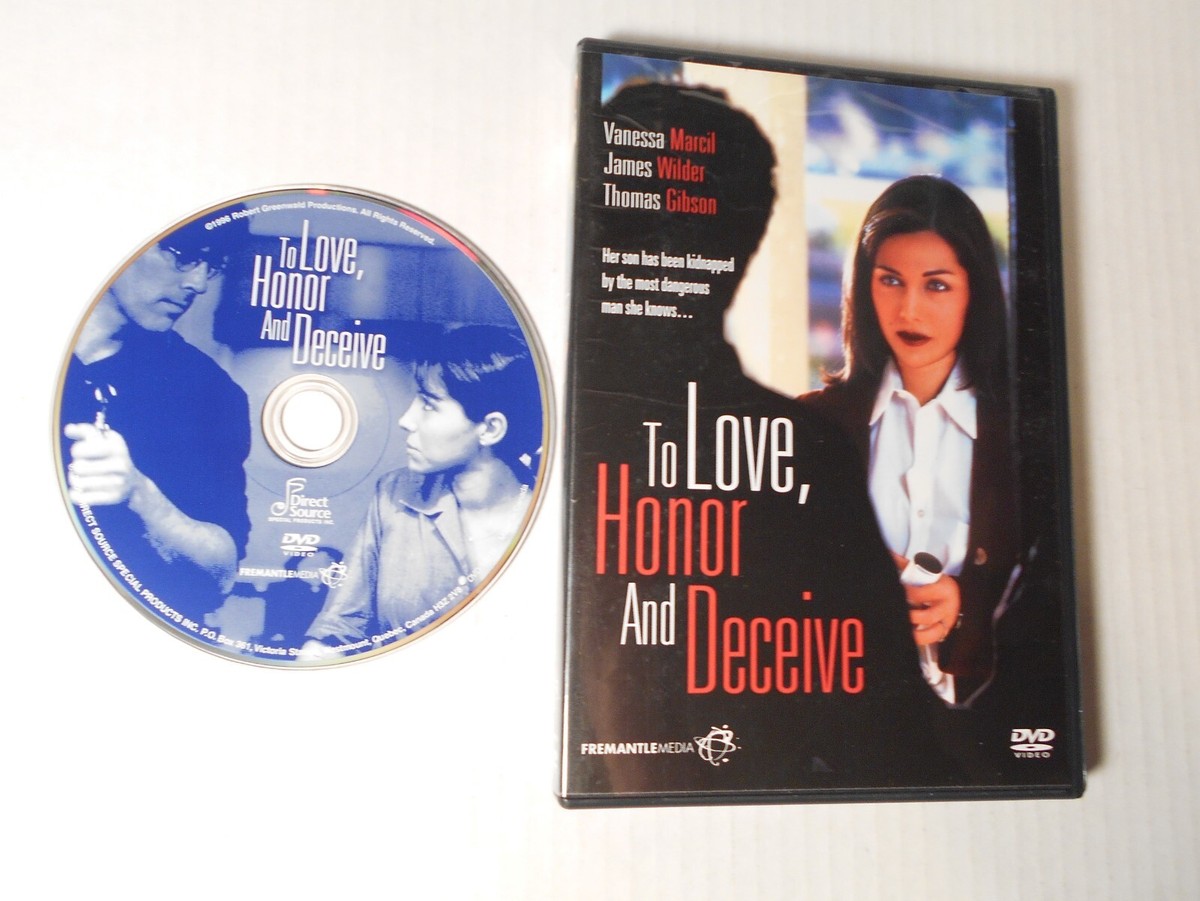 To Love Honor and Deceive DVD OOP Vanessa Marcil James Wilder