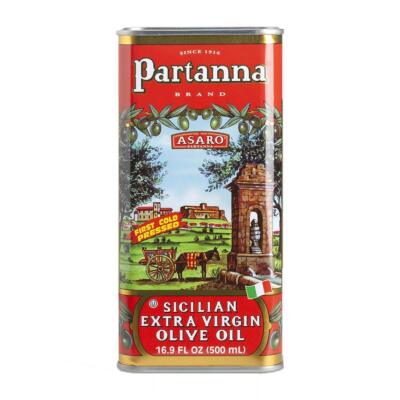 Partanna Sicilian Robust Extra Virgin Olive Oil 17 Fl Oz Premium Quality Oil