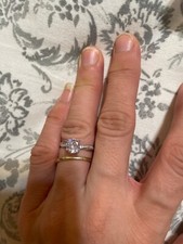 925 Sterling Silver Promise Ring Inlaid Shining Zirconia High Quality Engagement