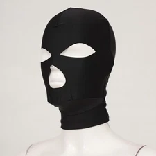 Adult Headgear Black Cosplay Costume Elastic Balaclava Hoods Full Cover Mesh