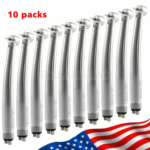 Dental LED Fiber Optic High-Speed Handpiece - 4 Hole, Autoclavable, 250,000-350,000 RPM 8 thumbnail image