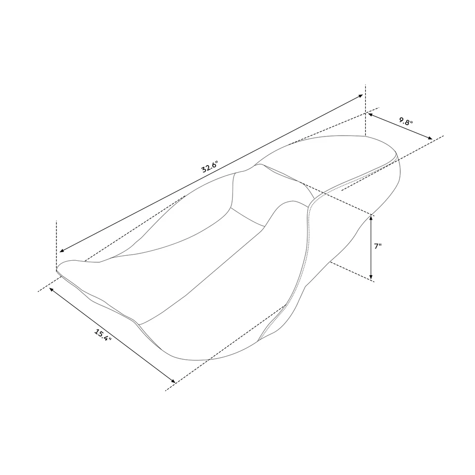 Rider Driver & Passenger Seat Fit For Harley Road Street Electra Glide 2009-2023 — 第 2/4 张图片