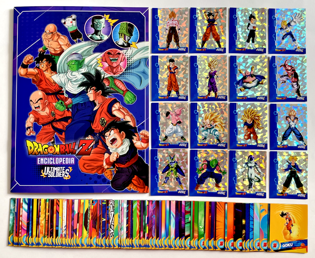 ALBUM DRAGON BALL Encyclopedia Ultimate Soldiers + Full Set 200