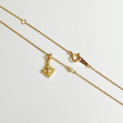 Loree Rodkin K18YG diamond cross necklace PETITE FANCY PRINCESS
