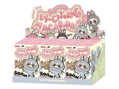 POPMART LABUBU LOS MONSTRUOS Emocionante MACARON 6 Tipos Set Caja Peluche Oficial Nuevo - Imagen 2 de 6