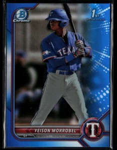2022 Bowman Chrome Prospects Blue Refractor #BCP-200 Yeison Morrobel RC 044/150