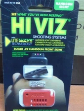 HiViz Fiber Optic Front Sight Kit System for Ruger Mark 2 3  New Free Hi Viz