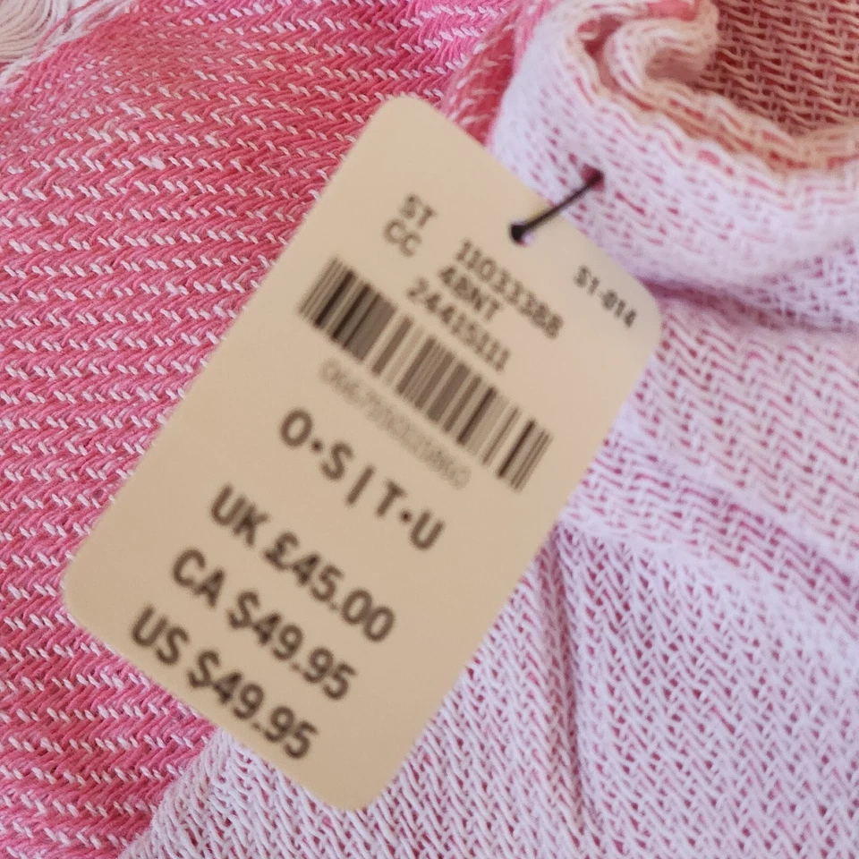 NUEVA Manta de Playa Victoria’s Secret ROSA Festival 50” X 60” Algodón ROSA Foto 2 de 4