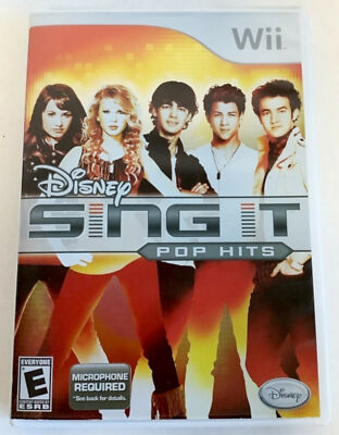 Disney Sing It: Pop Hits Nintendo Wii 2009 Video Game music karaoke singing